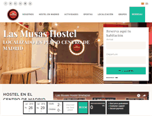 Tablet Screenshot of lasmusashostel.com